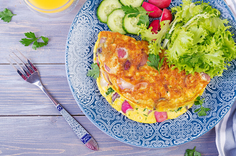 Masala Vegetable Omelette