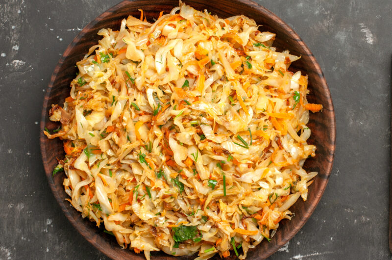 Coconut Lime Cabbage Stir-Fry