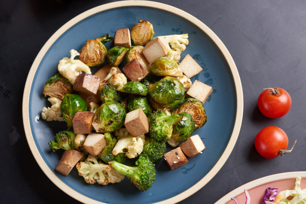 Steamed Broccoli & Tofu Toss