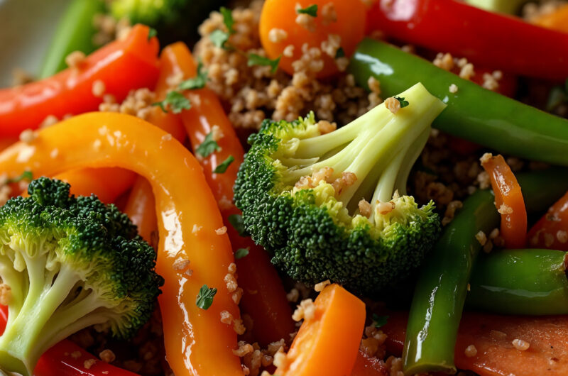 Pepper Garlic Broccoli Toss