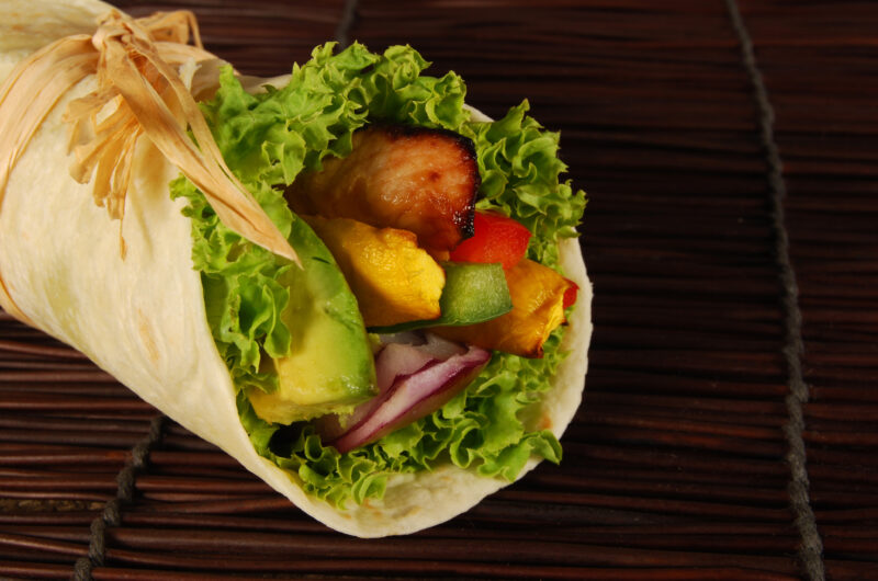 Tandoori Tofu Veggie Wrap Filling