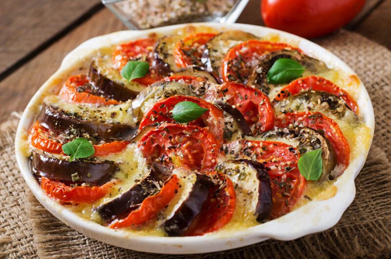 Balsamic Roasted Zucchini & Tomatoes