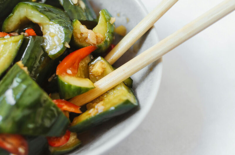 Chilli Garlic Cucumber Stir