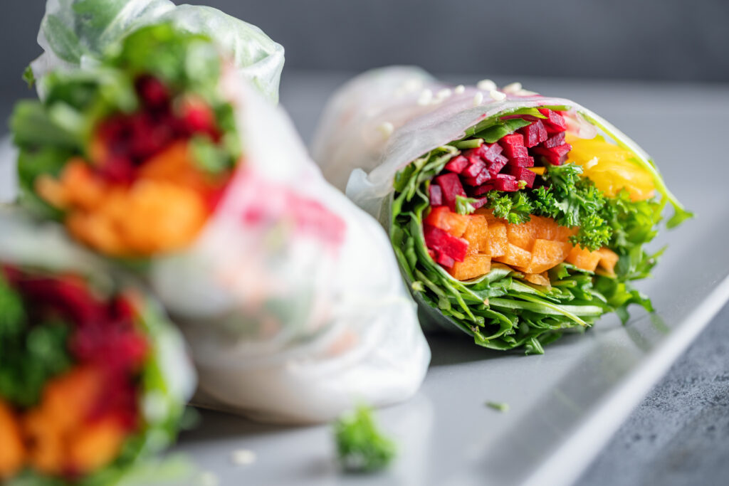 Herbed Hummus Veggie Wrap