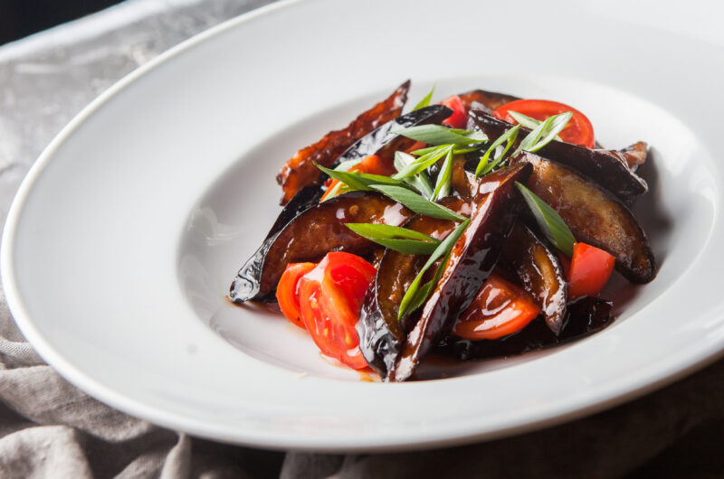 Smoky Eggplant Tomato Sauté